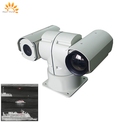 IP67 PTZ caméras de surveillance infrarouge H.264 Laser en forme de T caméra thermique double capteur