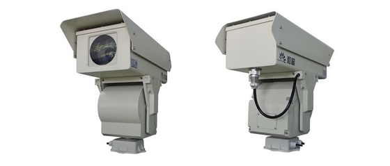 caméra de télévision en circuit fermé de formation d'images thermiques de 10km PTZ, vidéo surveillance de sécurité de pénétration de brouillard