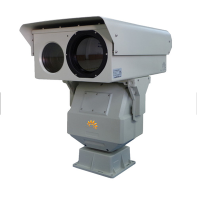 Double caméra thermique HD PTZ infrarouge de catégorie militaire imperméable pour la sécurité de frontière