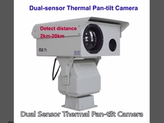 Double caméra thermique de la protection IP66, caméra de sécurité du véhicule PTZ
