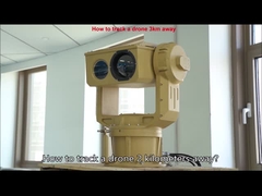 Caméra de sécurité infrarouge à longue portée du système de surveillance thermique PTZ de qualité militaire