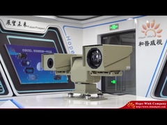 Caméra thermique infrarouge de véhicule de surveillance de la double caméra mobile rocailleuse PTZ de vision