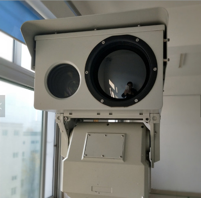 2 - 10 caméra thermique infrarouge du capteur PTZ de kilomètre double 24 heures de suivi en temps réel