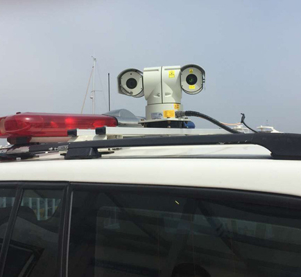 Caméra de laser du bâti PTZ de voiture/caméra de sécurité infrarouge de long terme de vision nocturne