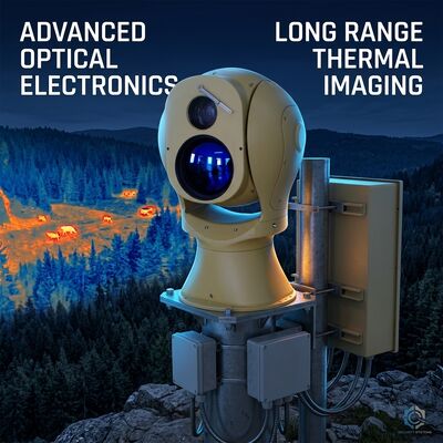 Caméra d'imagerie thermique PTZ avec zoom optique 10x IP66 résistant aux intempéries et suivi intelligent pour la sécurité du périmètre