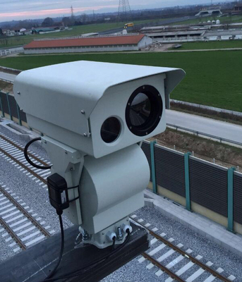 Double caméra infrarouge thermique de la caméra HD PTZ de catégorie militaire pour la sécurité de frontière