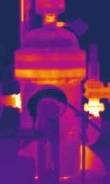 Appareil photo thermique portatif à température d'outil, appareil photo infrarouge léger pour une distance de détection de 2 km