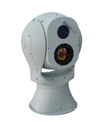 Caméra de surveillance de sécurité de plateforme électronique optique à spectre multiple montée sur navire