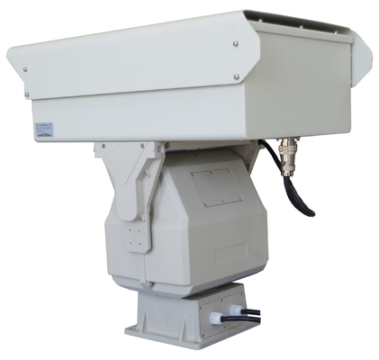 Caméra thermique à double capteur à longue distance, zoom optique, portée thermique, caméra d'imagerie thermique Ptz pour la protection contre les incendies