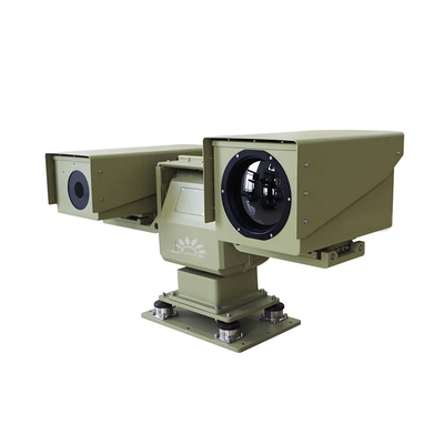 Caméra d'imagerie thermique infrarouge Ptz de qualité militaire, double capteur à fréquence d'images de 9 Hz