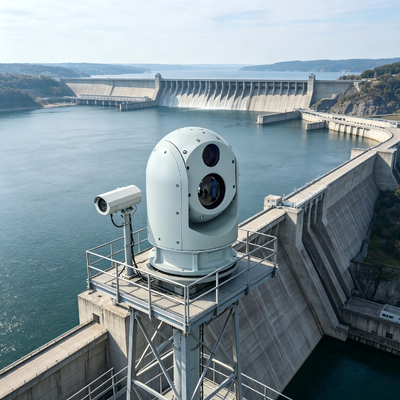 Système de surveillance thermique, caméra thermique à longue distance multi-capteurs pour applications de sécurité de périmètre