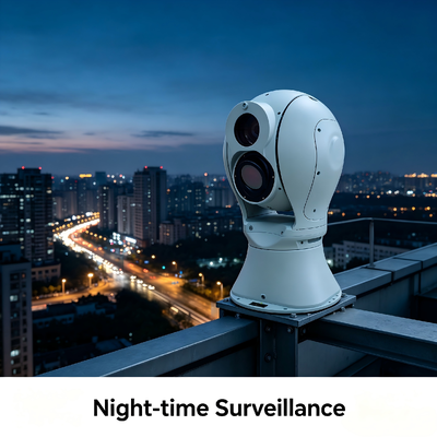 caméra PTZ longue portée, double capteur intelligent, plateforme optique, caméra de surveillance PTZ