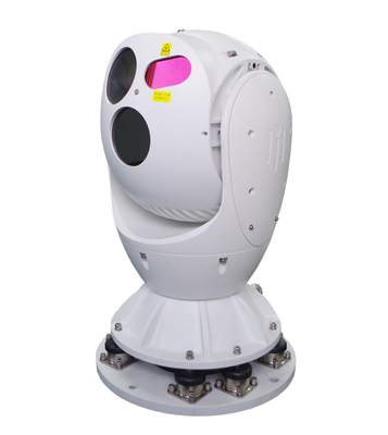 PTZ caméra de surveillance thermique à longue distance avec une plage spectrale de 7,5 μM à 14 μM